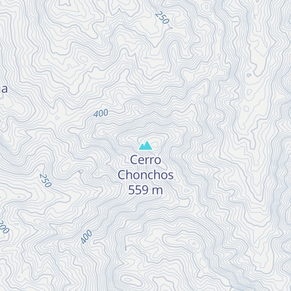 Map of Cerro Chonchos