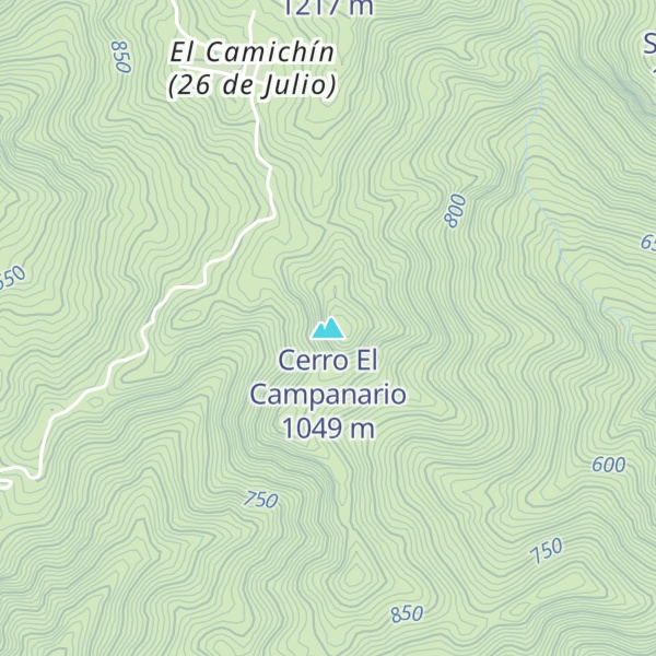 Map of Cerro El Campanario