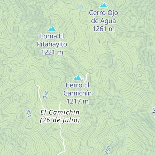 Map of Cerro El Camichín