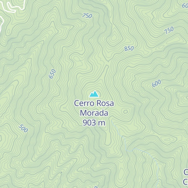 Map of Cerro Rosa Morada