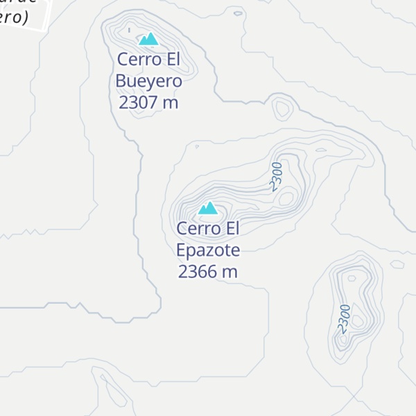 Map of Cerro El Epazote