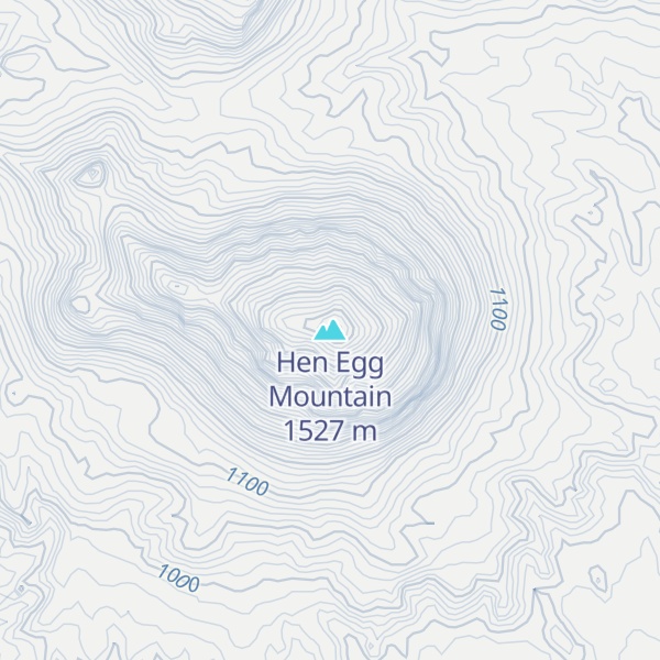 Map of Hen Egg Mountain