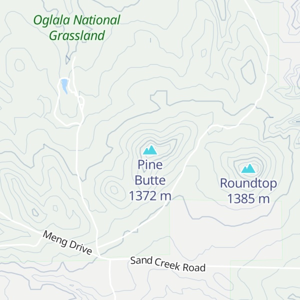 Map of Pine Butte