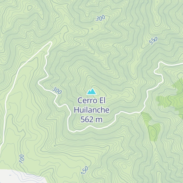 Map of Cerro El Huilanche