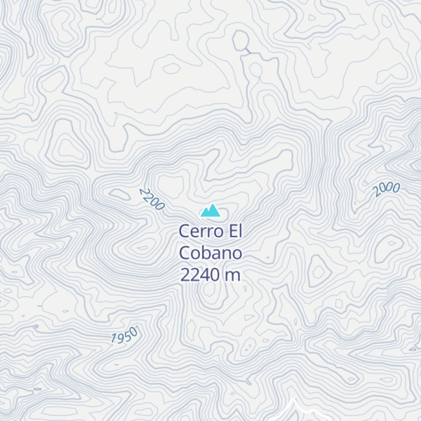 Map of Cerro El Cobano