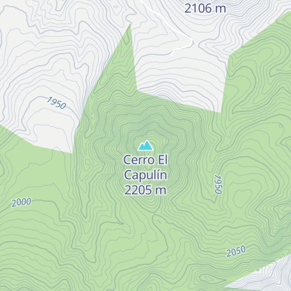 Map of Cerro El Capulín