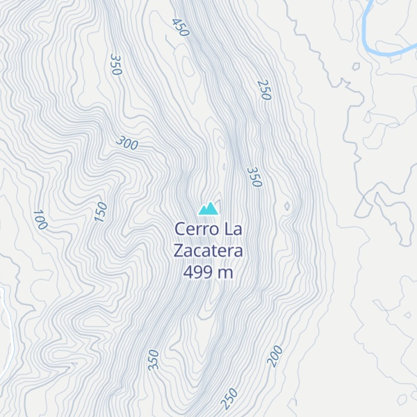Map of Cerro La Zacatera