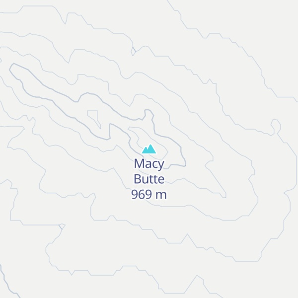 Map of Macy Butte