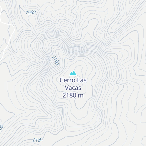 Map of Cerro Las Vacas