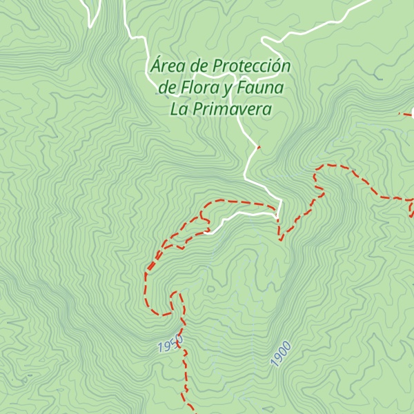 Map of Cerro San Miguel