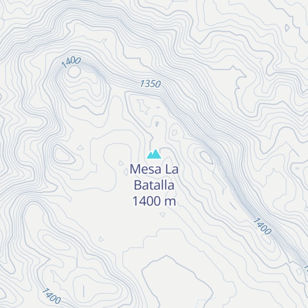 Map of Mesa La Batalla