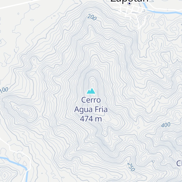 Map of Cerro Agua Fria