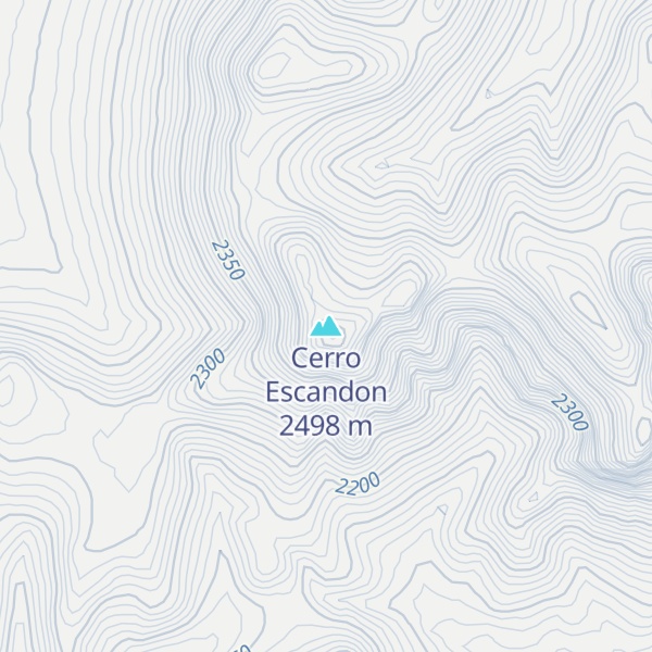 Map of Cerro Escandon