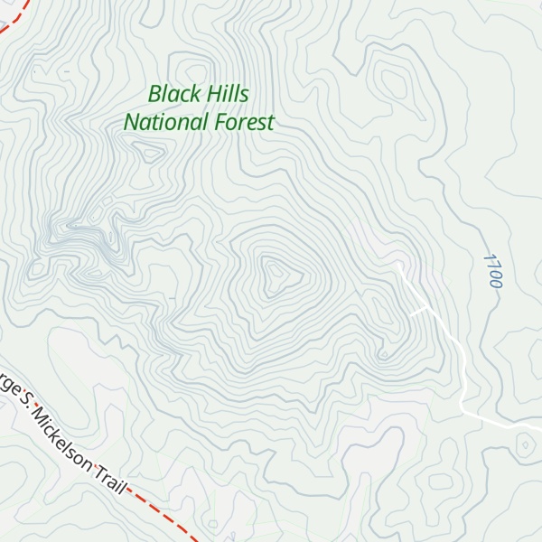 Map of Buckhorn Mountain