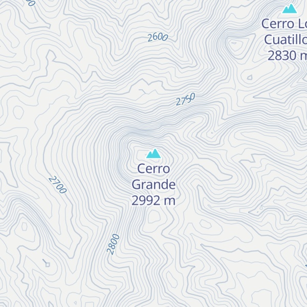 Map of Cerro Grande