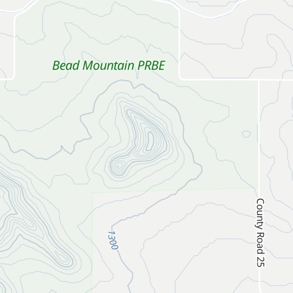 Map of Bead Mountain