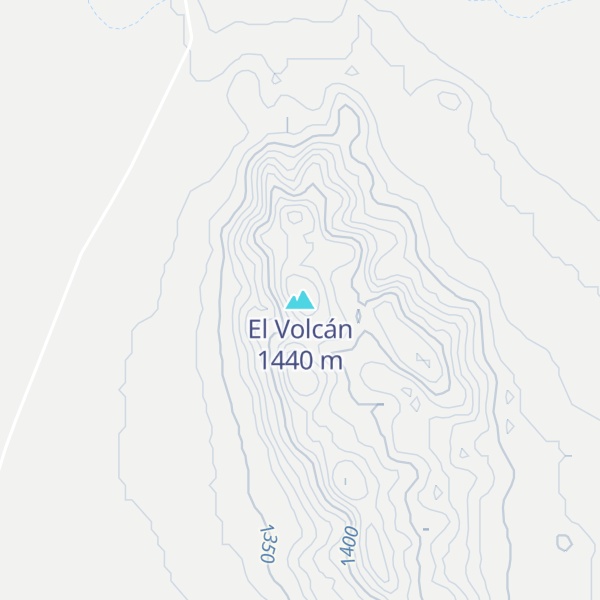 Map of El Volcán