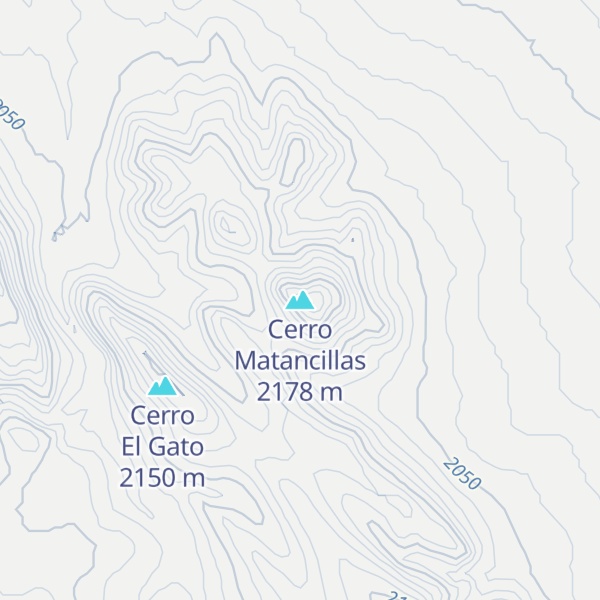 Map of Cerro Matancillas