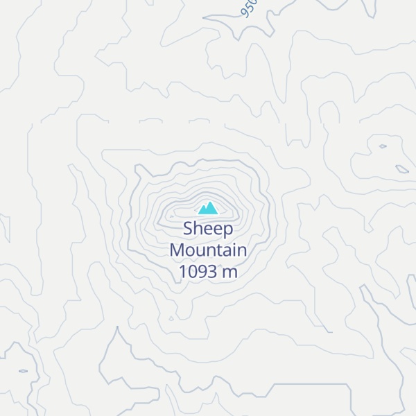 Map of Sheep Mountain