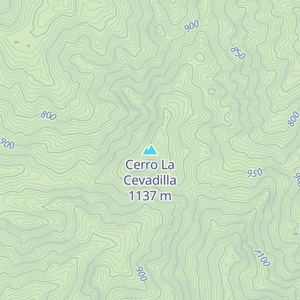 Map of Cerro La Cevadilla