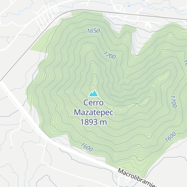 Map of Cerro Mazatepec