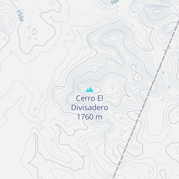 Map of Cerro El Divisadero