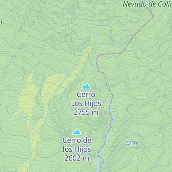 Map of Cerro Los Hijos
