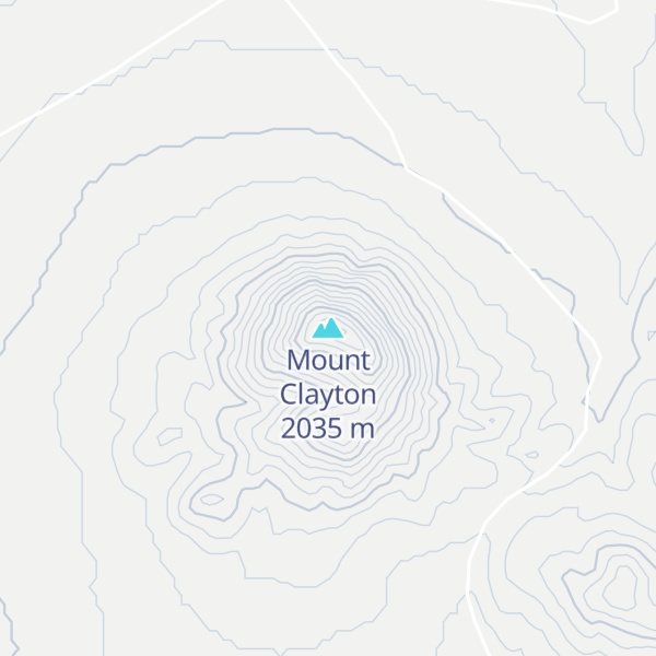 Map of Mount Clayton