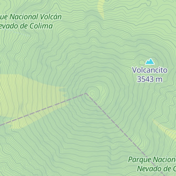 Map of Volcán de Colima