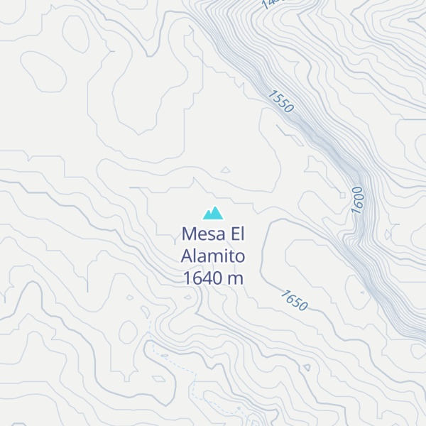 Map of Mesa El Alamito