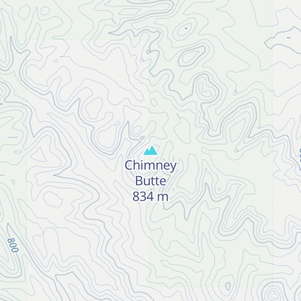 Map of Chimney Butte