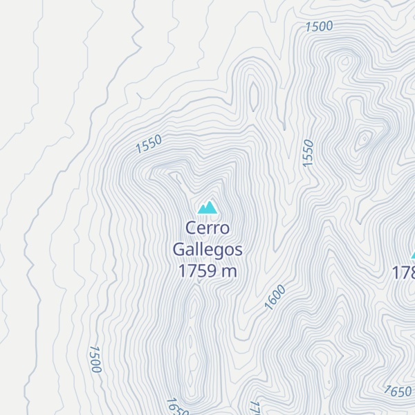 Map of Cerro Gallegos