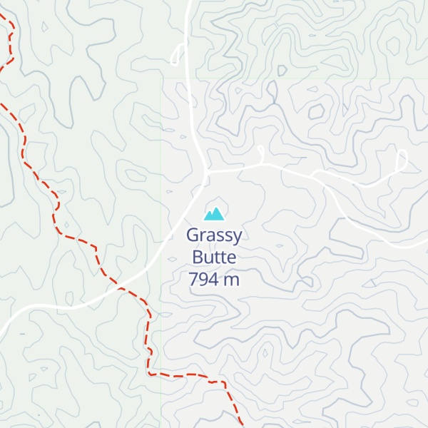 Map of Grassy Butte