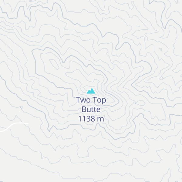 Map of Two Top Butte