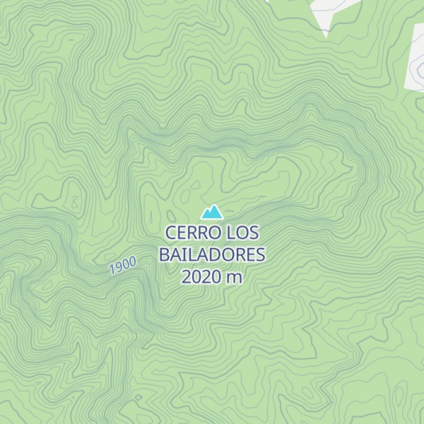 Map of CERRO LOS BAILADORES