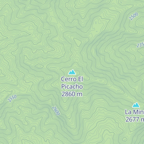 Map of Cerro El Picacho