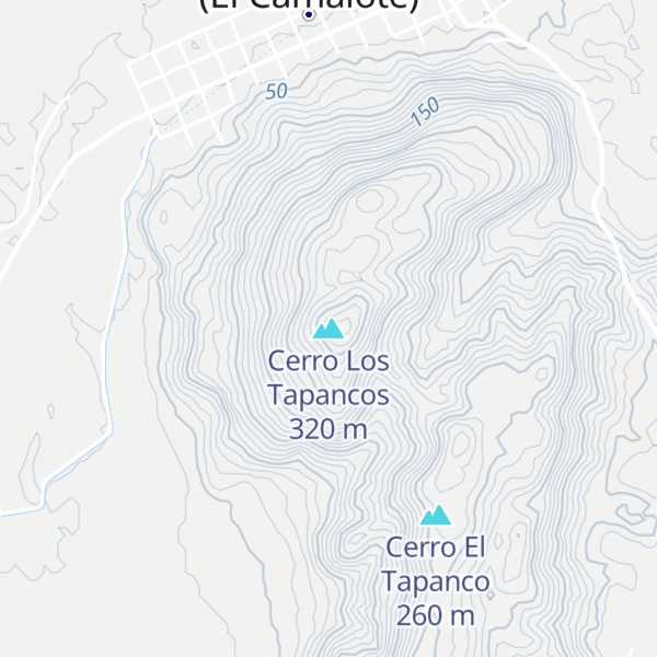 Map of Cerro Los Tapancos