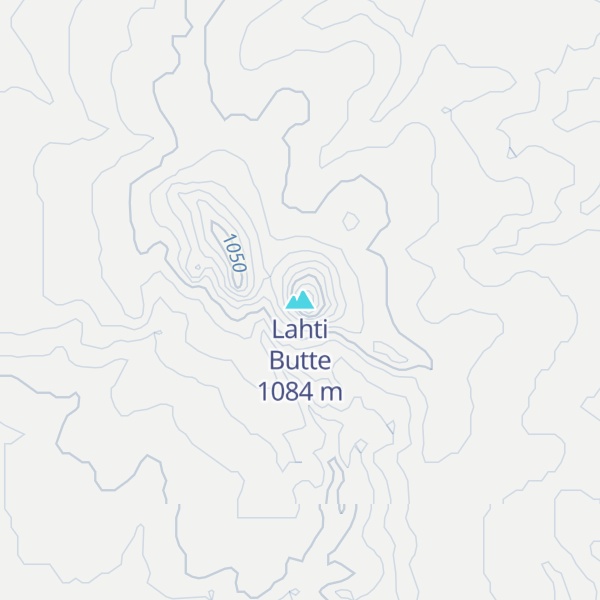 Map of Lahti Butte