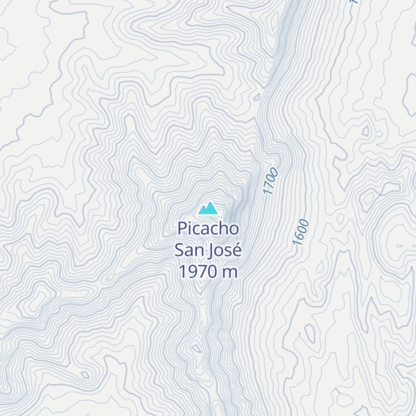 Map of Picacho San José