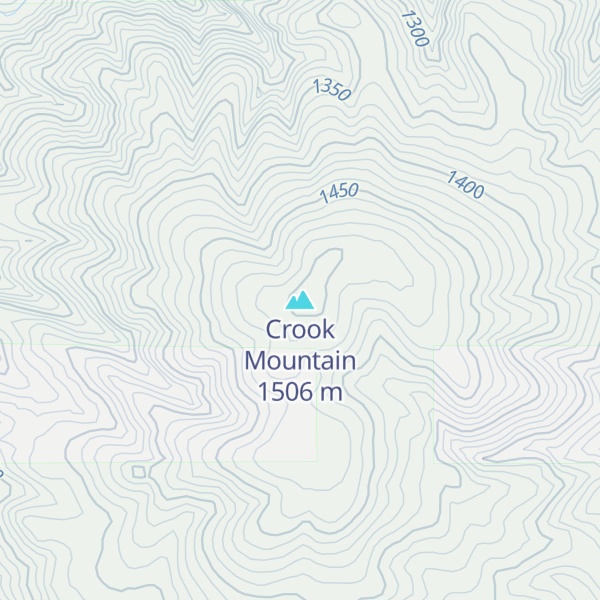 Map of Crook Mountain