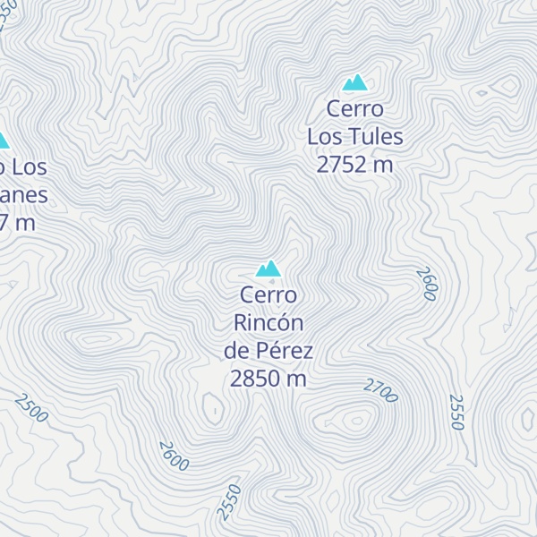 Map of Cerro Rincón de Pérez
