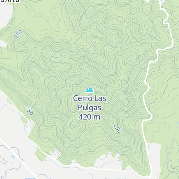 Map of Cerro Las Pulgas