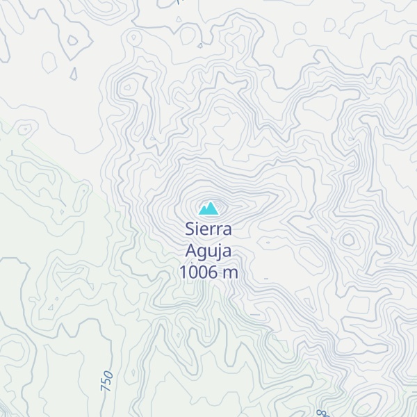 Map of Sierra Aguja