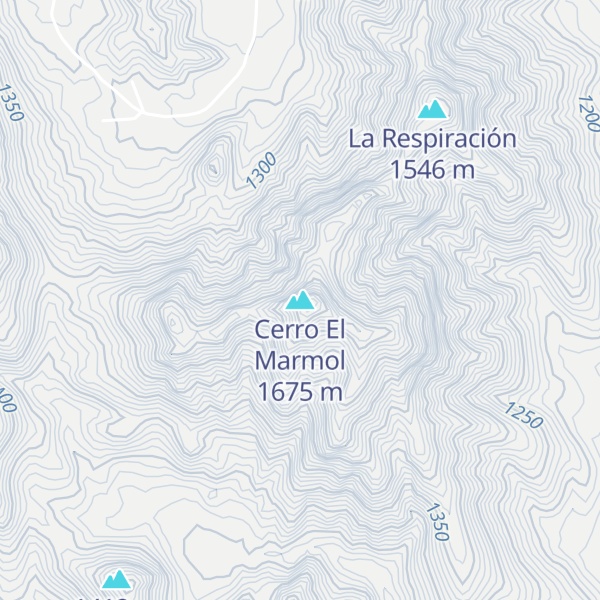 Map of Cerro El Marmol