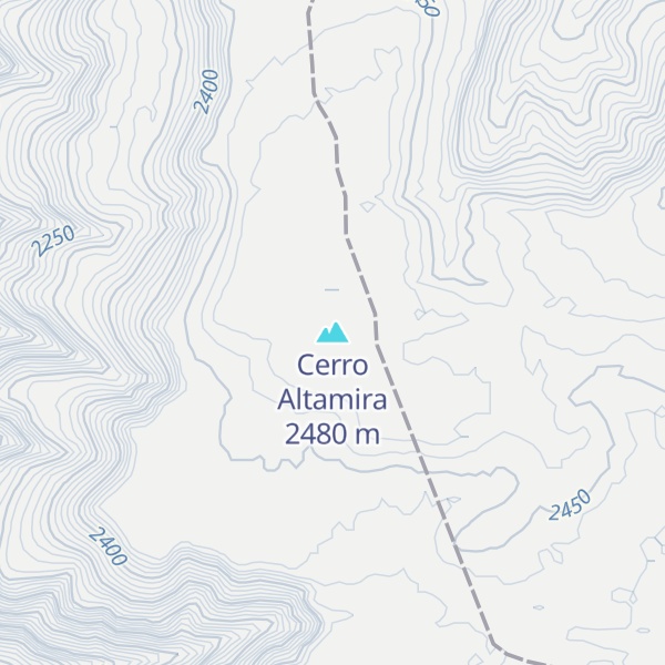 Map of Cerro Altamira
