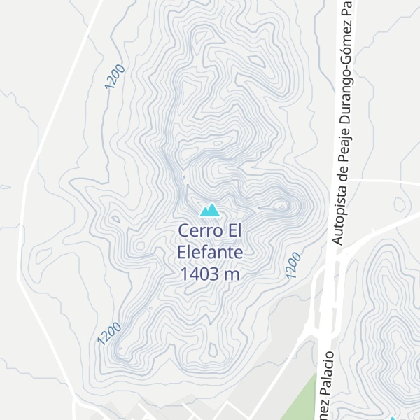 Map of Cerro El Elefante
