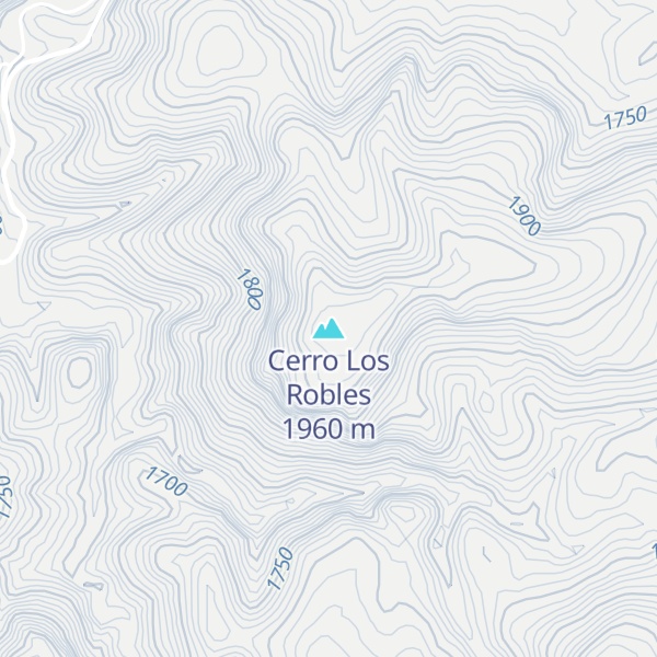 Map of Cerro Los Robles
