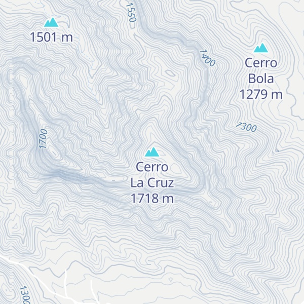 Map of Cerro La Cruz