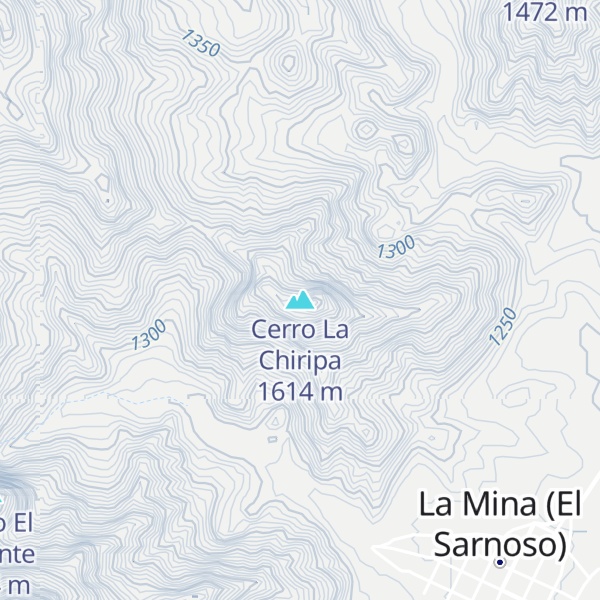 Map of Cerro La Chiripa