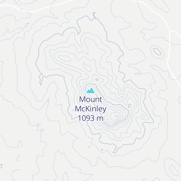 Map of Mount McKinley